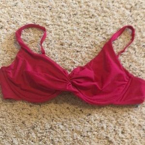 Liz Claiborne hot pink bikini top
